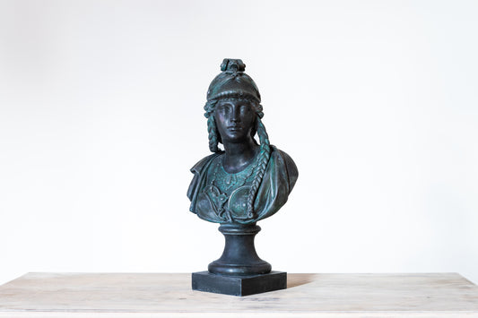 CLASSICAL BRONZE BUST OF ATHENA, 19TH CENTURY