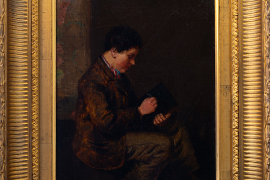 PAINTING OF A SCHOOLBOY, 1871