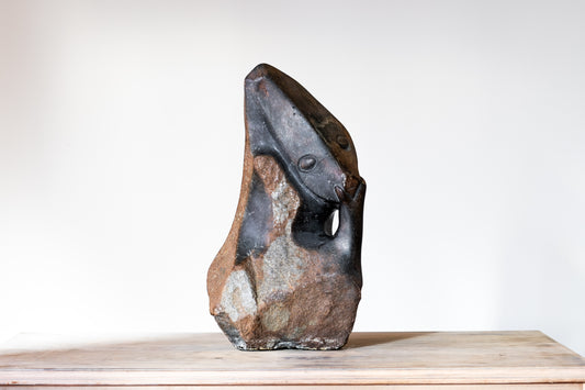 BRUTALIST SCULPTURE OF A THINKER, C.1960