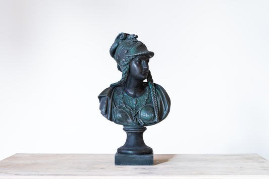 CLASSICAL BRONZE BUST OF ATHENA, 19TH CENTURY