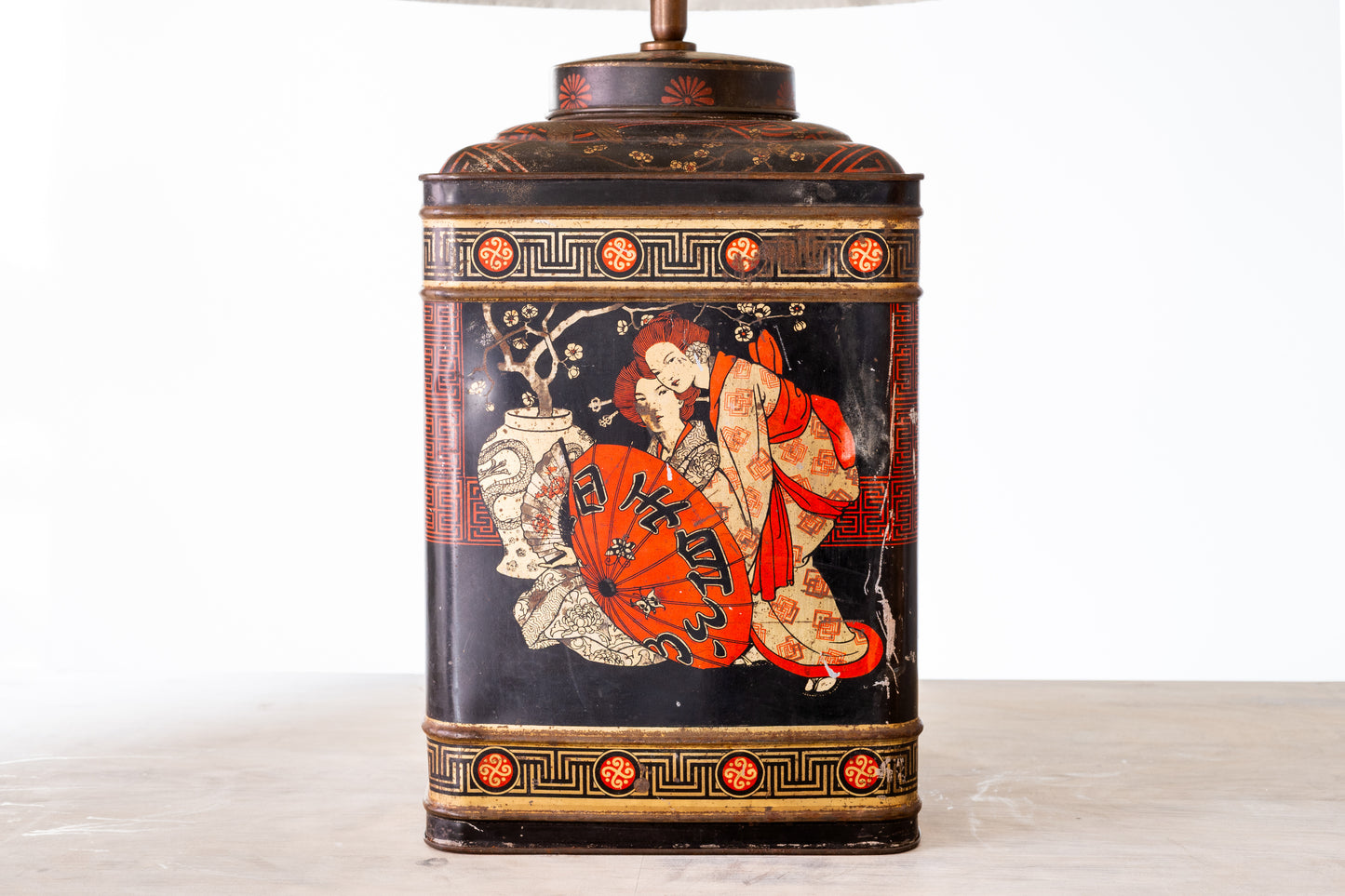 TOLEWARE TEA LAMP #1, C.1890