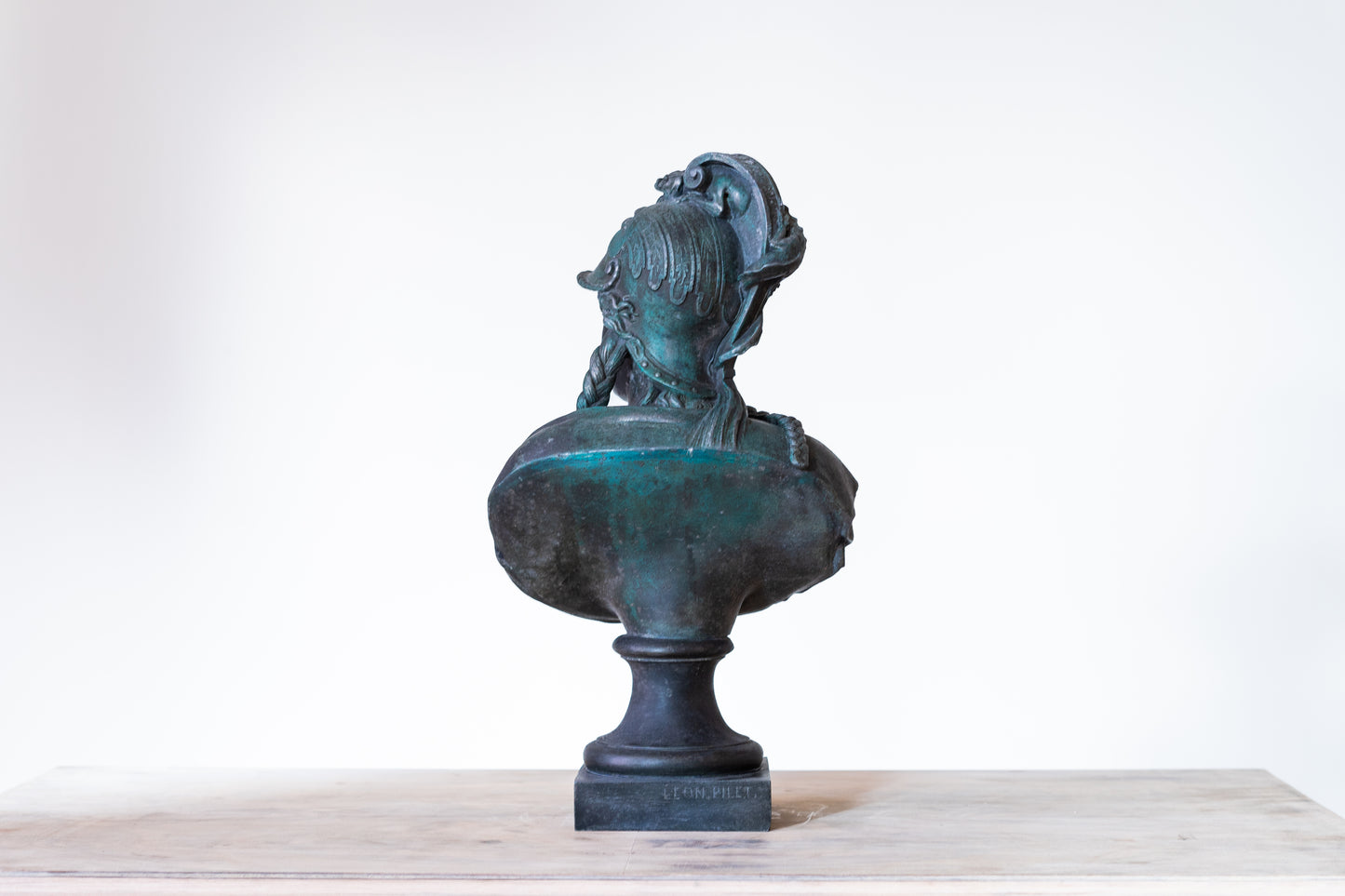 CLASSICAL BRONZE BUST OF ATHENA, 19TH CENTURY