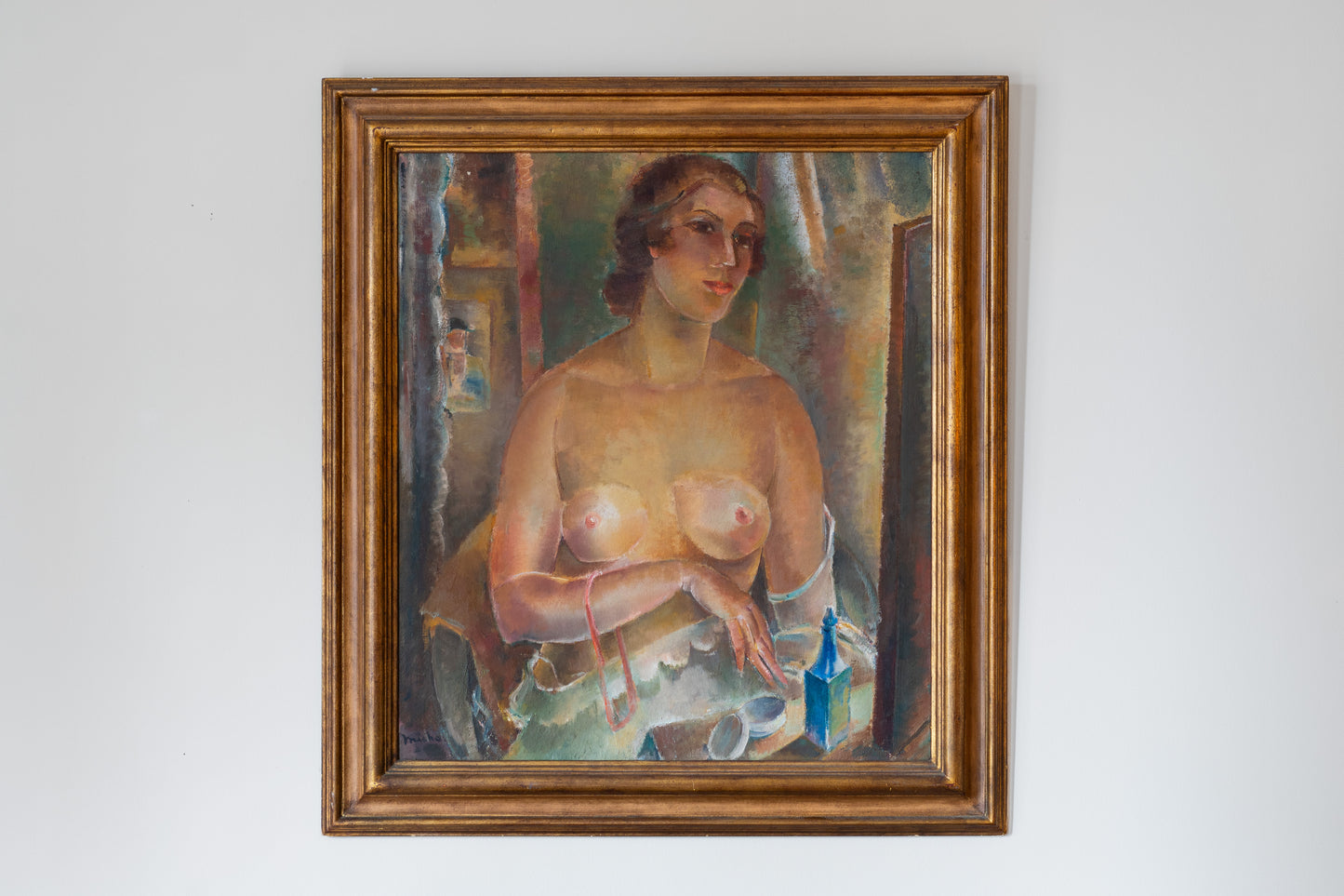 WOMAN AT HER VANITY, MAURICE JEAN MICHA (1890-1969)