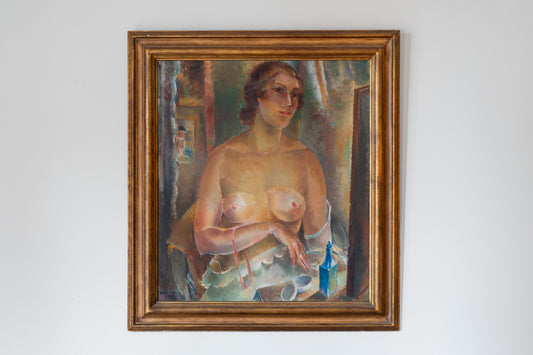 WOMAN AT HER VANITY, MAURICE JEAN MICHA (1890-1969)