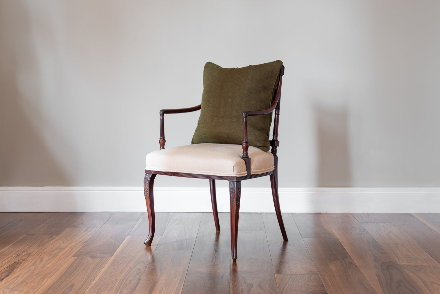 SHERATON REVIVAL ARMCHAIR, C.1890