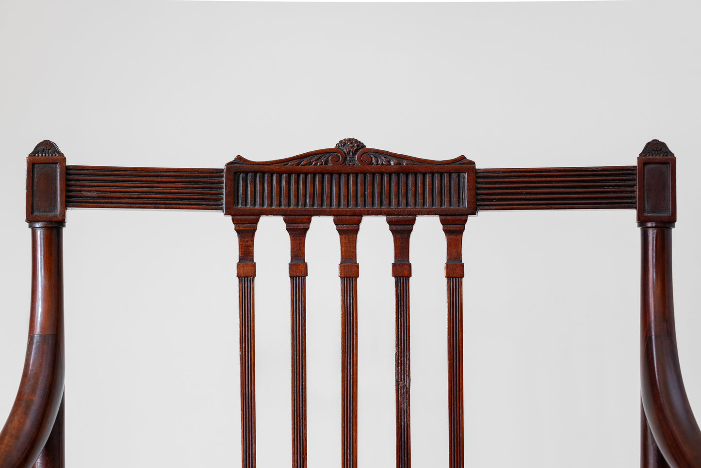 SHERATON REVIVAL ARMCHAIR, C.1890