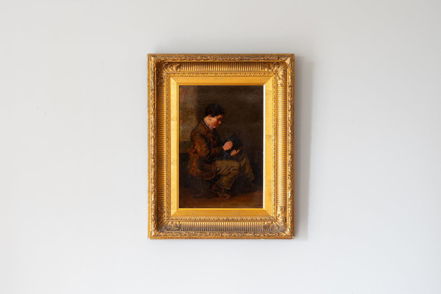 PAINTING OF A SCHOOLBOY, 1871