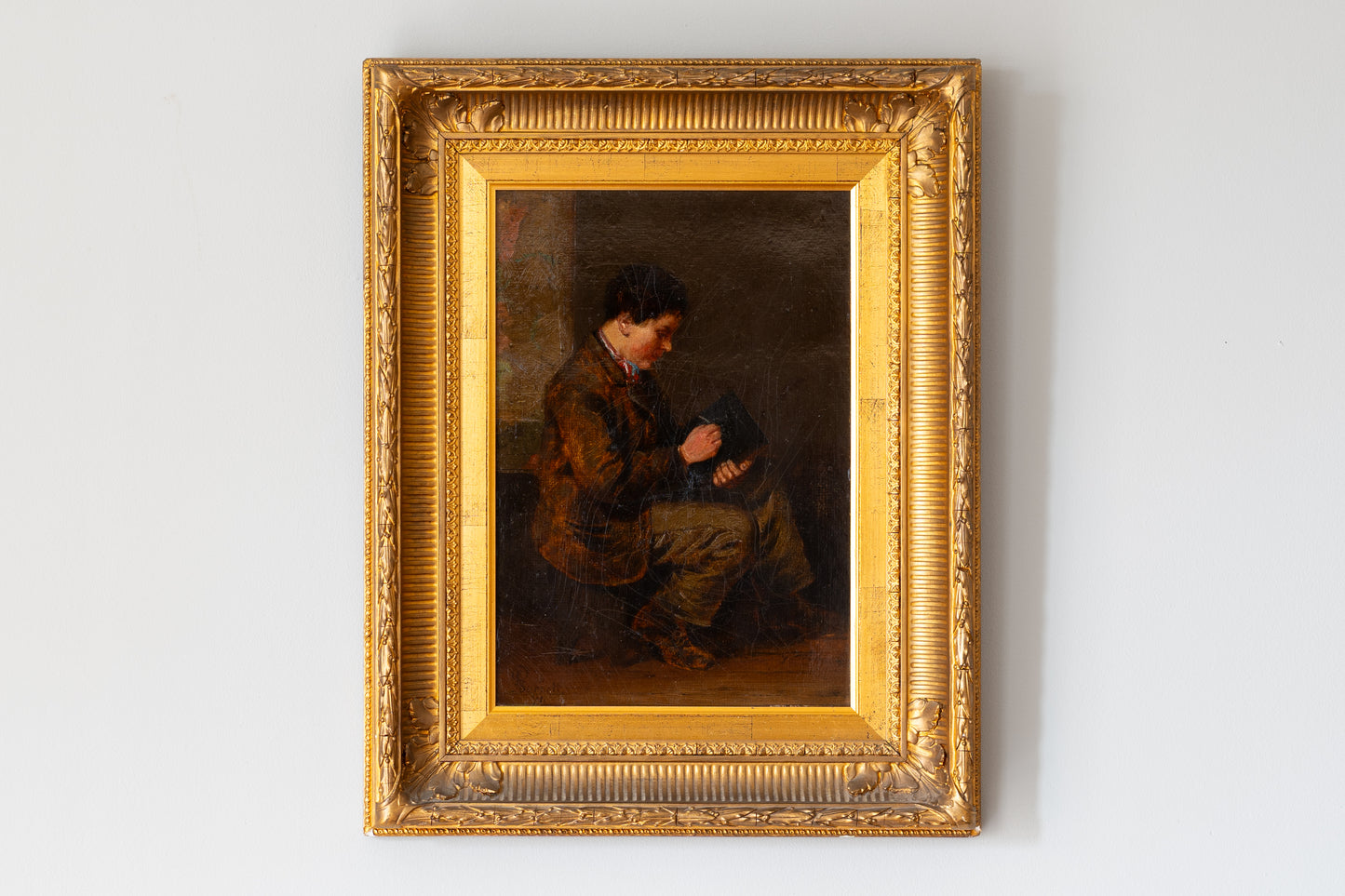 PAINTING OF A SCHOOLBOY, 1871