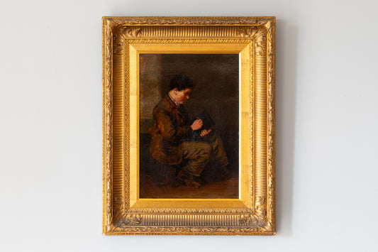 PAINTING OF A SCHOOLBOY, 1871