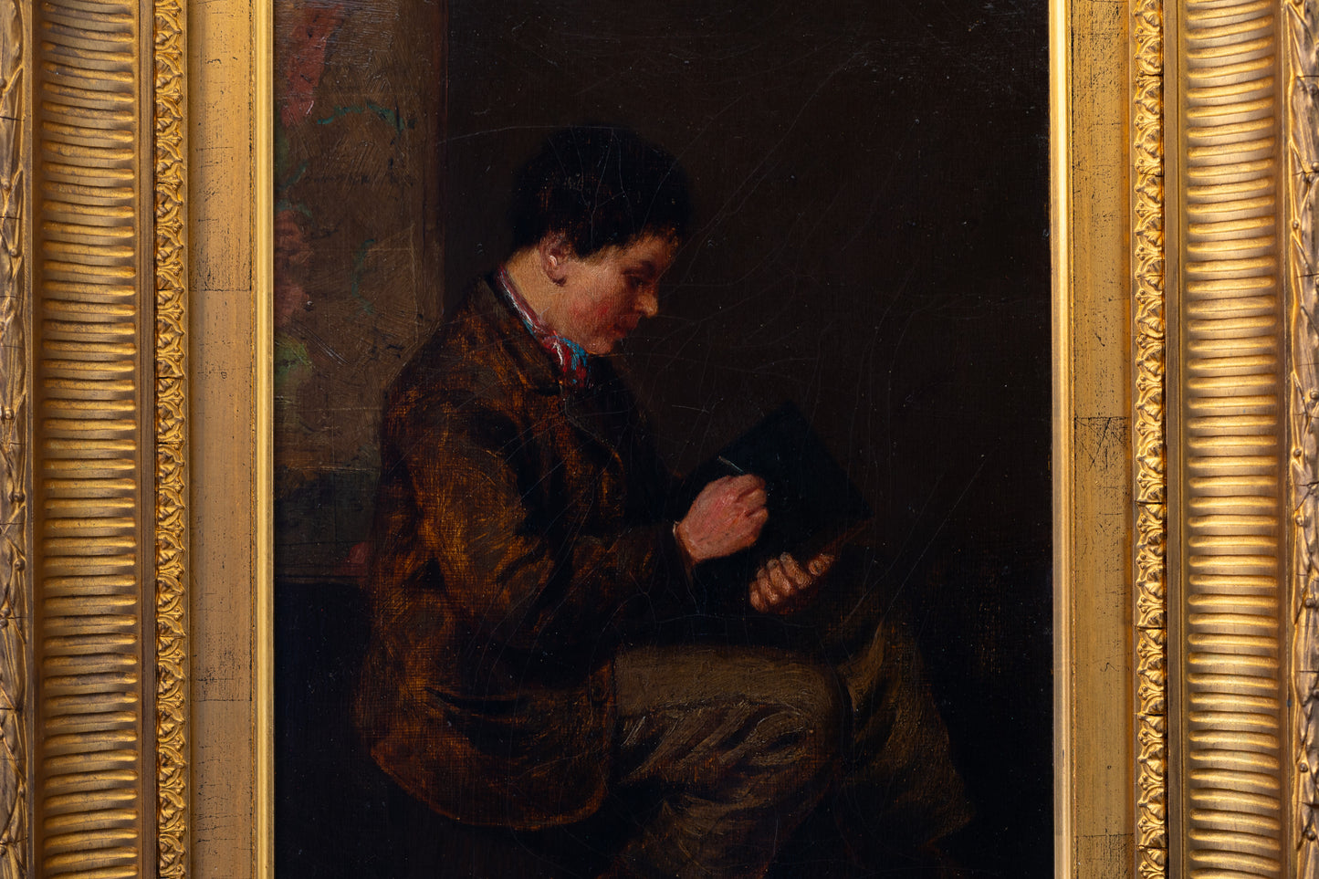 PAINTING OF A SCHOOLBOY, 1871