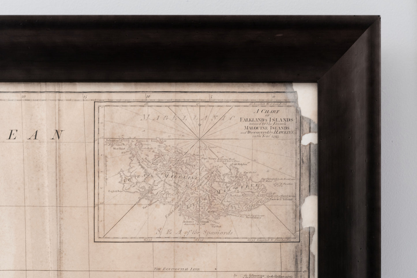 MONUMENTAL MAP OF SOUTH AMERICA, 1794