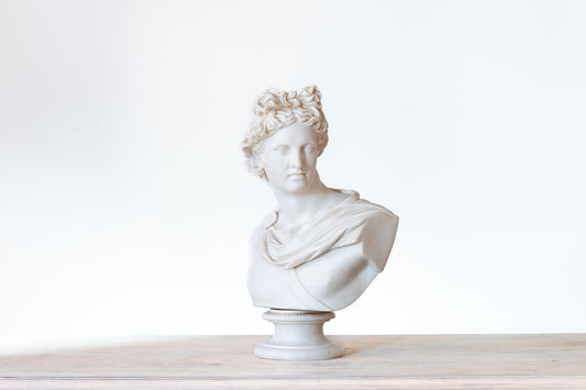 APOLLO BELVEDERE BUST IN PARIAN, 1861