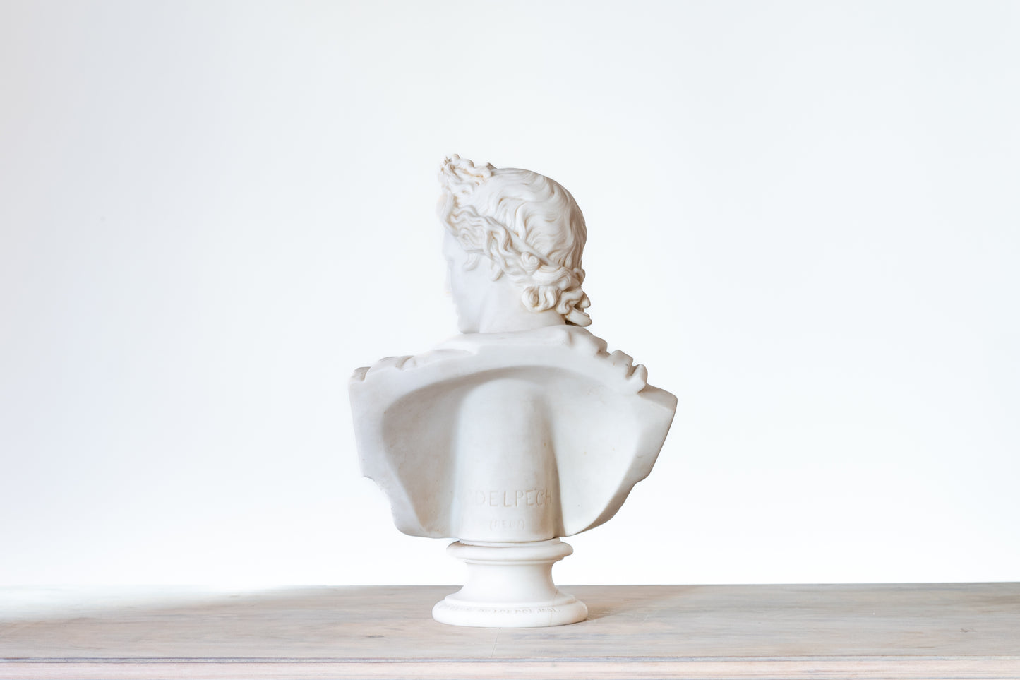APOLLO BELVEDERE BUST IN PARIAN, 1861