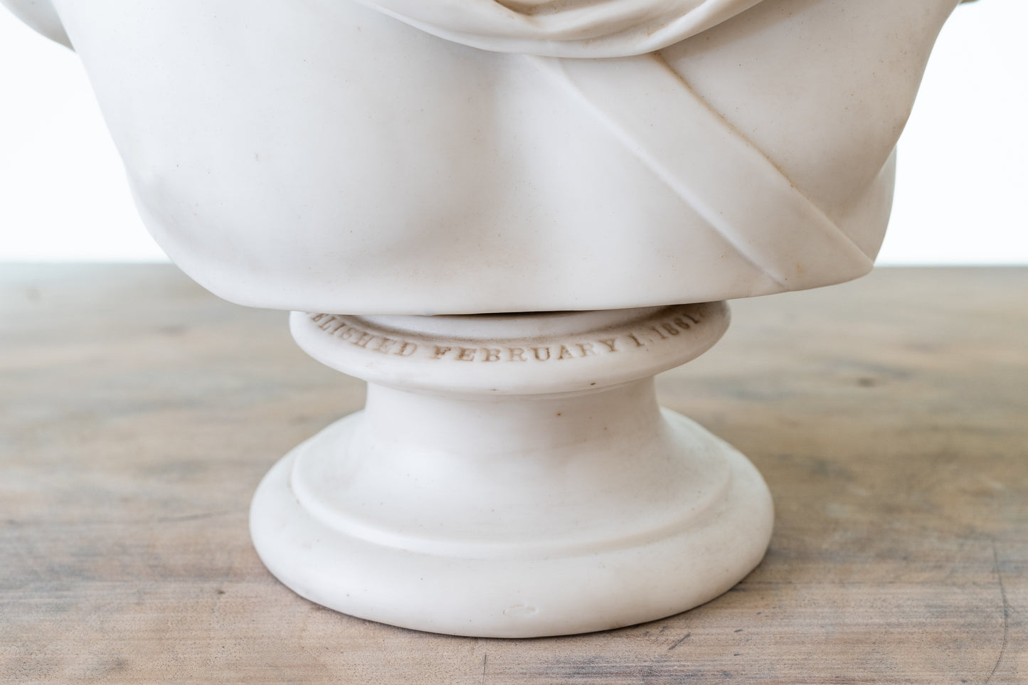 APOLLO BELVEDERE BUST IN PARIAN, 1861