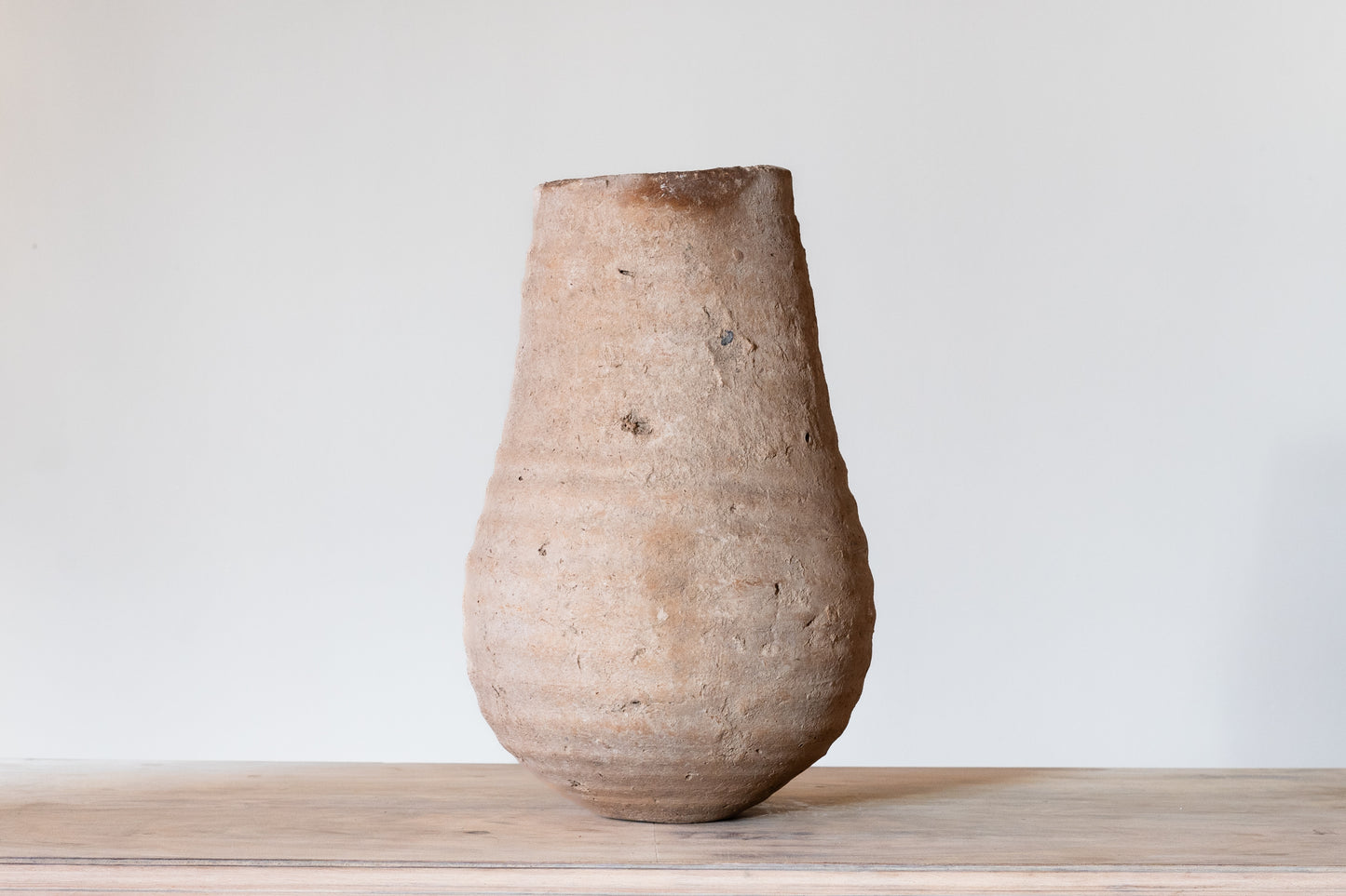 TEXTURED PRIMITIVE TERRACOTTA VASE