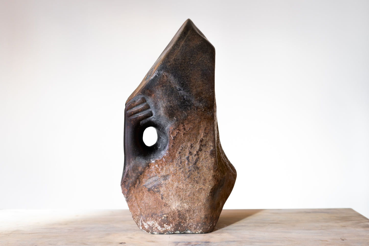 BRUTALIST SCULPTURE OF A THINKER, C.1960