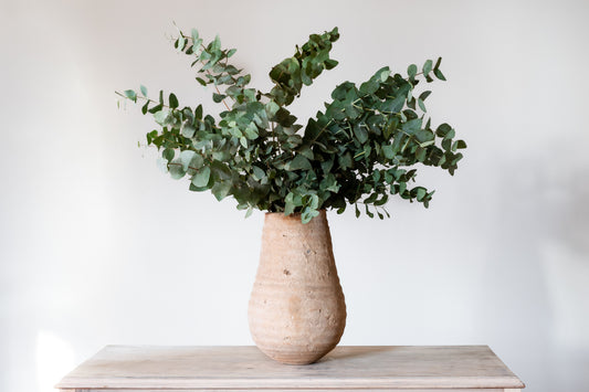 TEXTURED PRIMITIVE TERRACOTTA VASE
