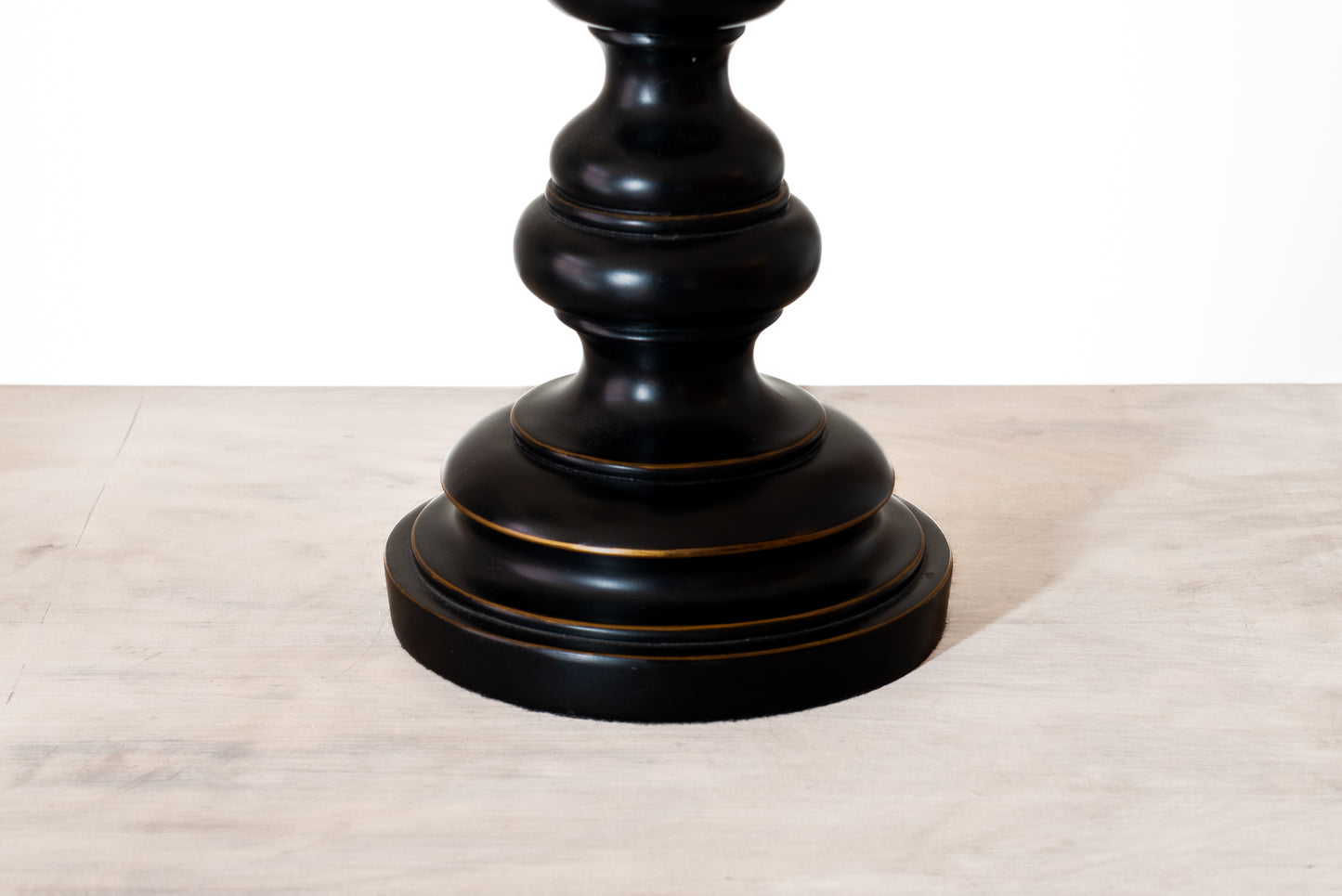 EBONISED AND GILDED TABLE LAMPS, C.1970
