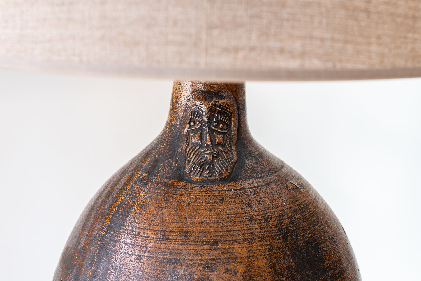 PAIR OF BELLARMINE LAMPS, C.1640